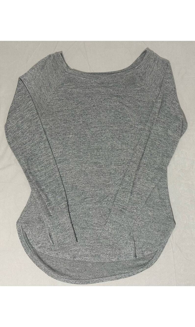 Athleta Long Sleeve Size Small Grey Light Sweater